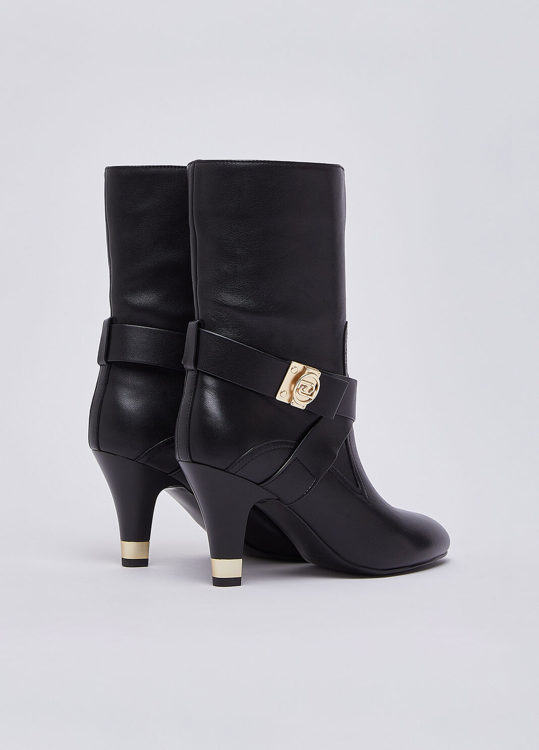 Leather boots with wide heel black Liu Jo - large image number 3