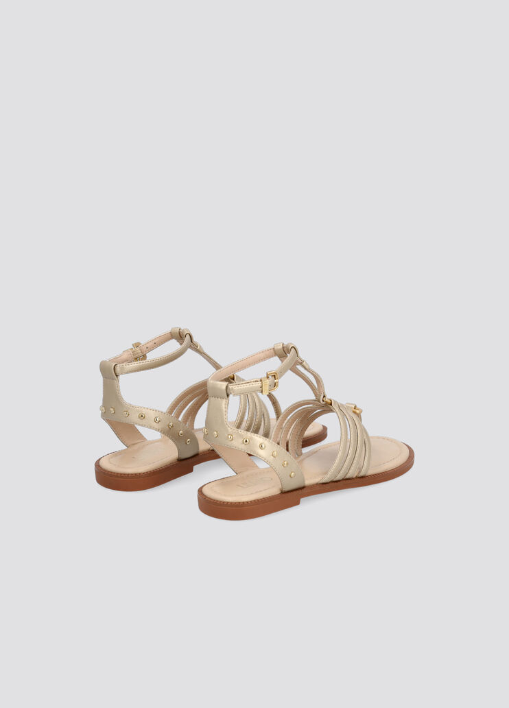 T-bar sandals with logo platinum Liu Jo - large image number 2 T-bar sandals with logo platinum Liu Jo - large image number 2