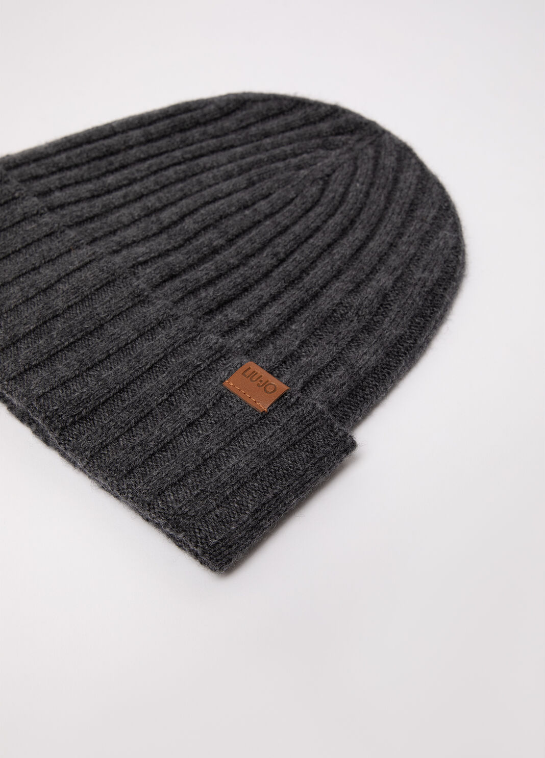 Beanie in wool and cashmere grey Liu Jo - large image number 3