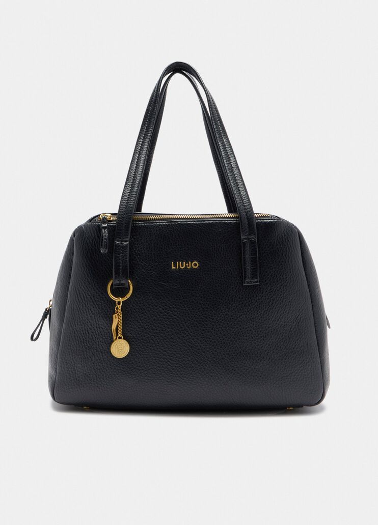 Sacoche format moyen avec charm noir Liu Jo - medium