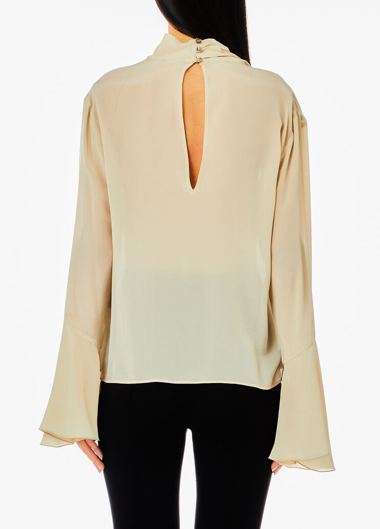 Blusa in seta beige Liu Jo - large image number 1