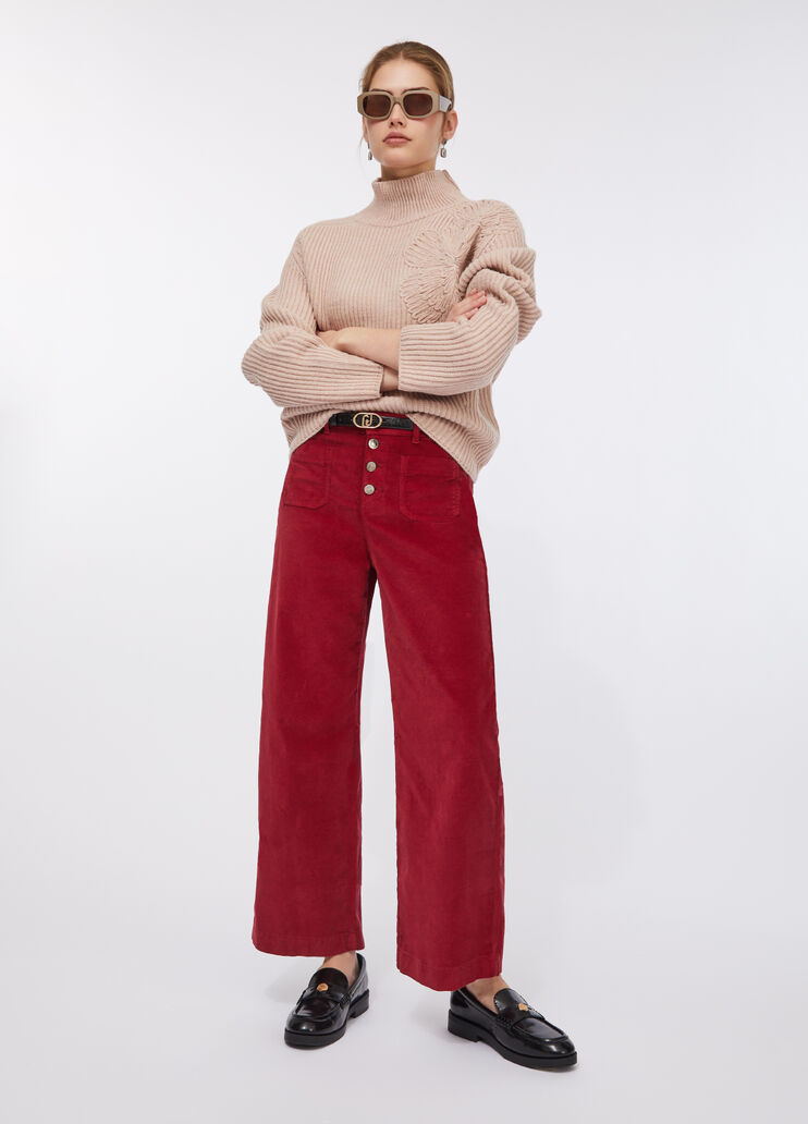 Weite Samthose Rot Liu Jo - large image number 5