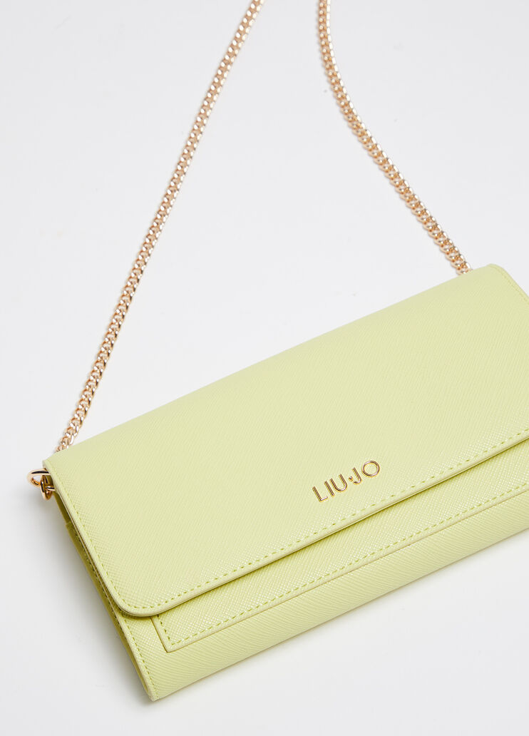 Large wallet with shoulder strap yellow Liu Jo - medium