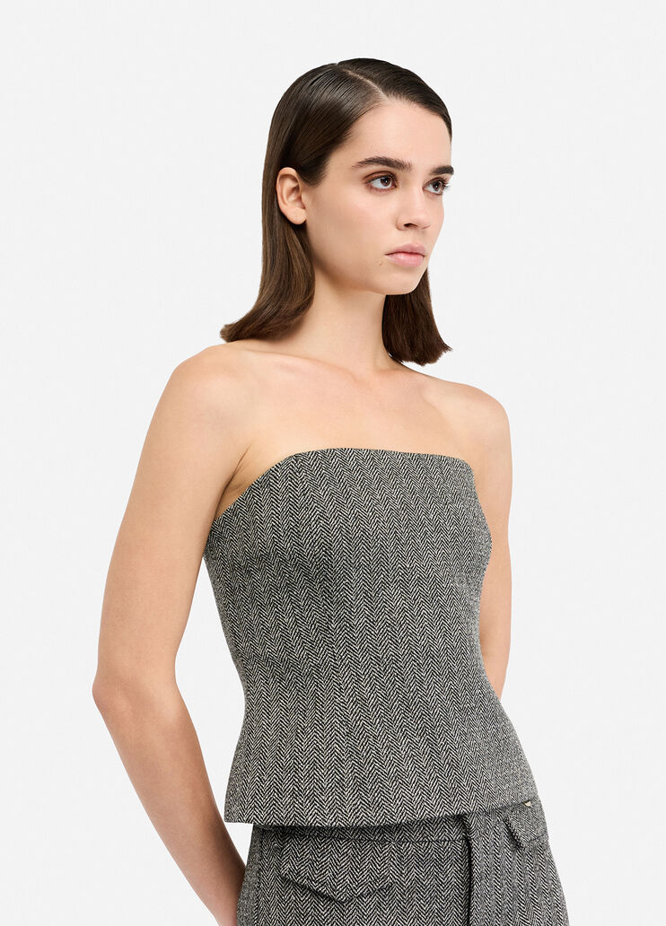 Herringbone top herringbone grey Liu Jo - medium Herringbone top herringbone grey Liu Jo - medium