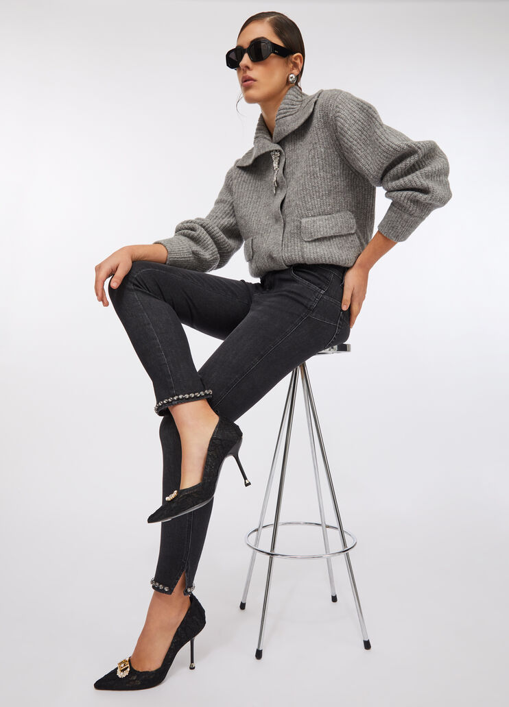 Jeans skinny bottom up denim nero Liu Jo - large image number 2