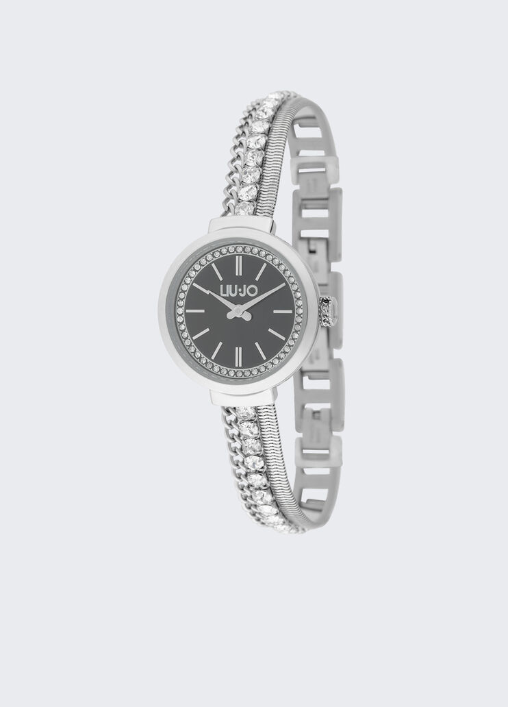 Watch with diamantés silver tone Liu Jo - medium Watch with diamantés silver tone Liu Jo - medium