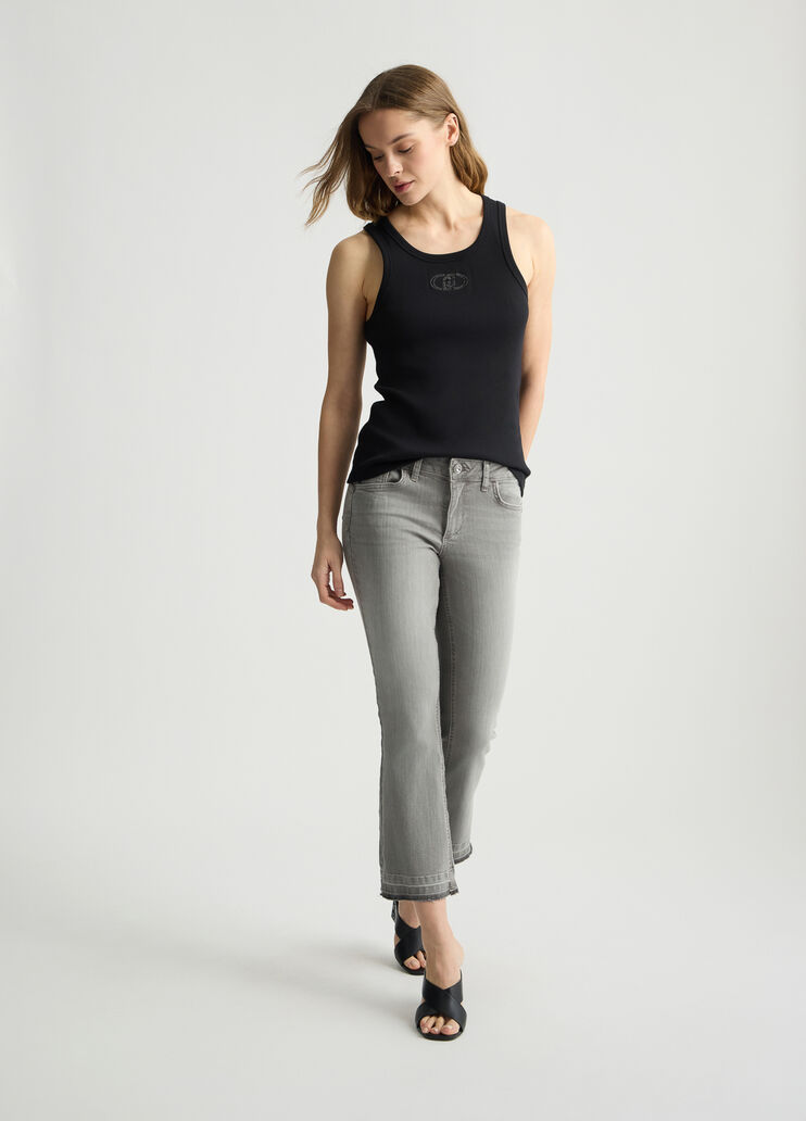 Grey bootcut jeans grey denim Liu Jo - large image number 5 Grey bootcut jeans grey denim Liu Jo - large image number 5
