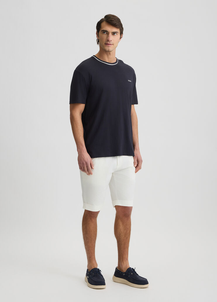 Blue cotton T-shirt dark blue Liu Jo - large image number 5 Blue cotton T-shirt dark blue Liu Jo - large image number 5