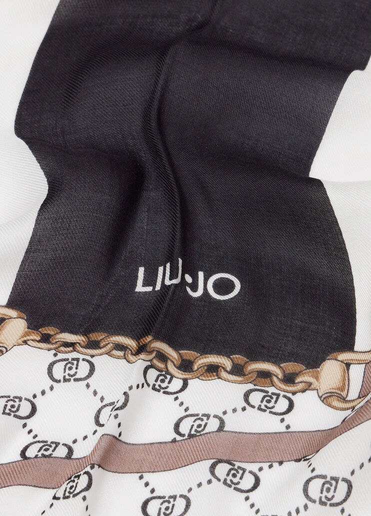 Printed foulard black Liu Jo - large image number 4 Printed foulard black Liu Jo - large image number 4