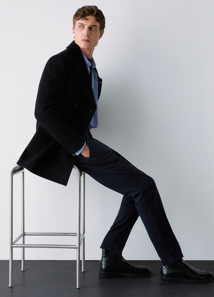 Chino trousers in gabardine dark blue Liu Jo - medium