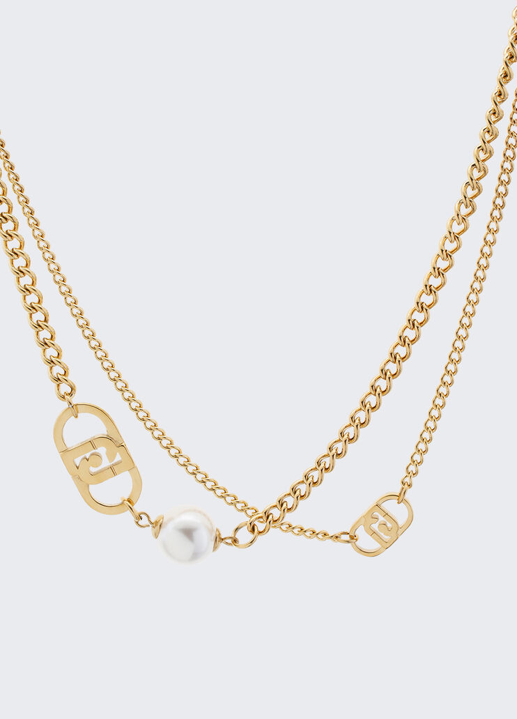 Necklace with pearl detailing gold Liu Jo - large image number 0 Necklace with pearl detailing gold Liu Jo - large image number 0