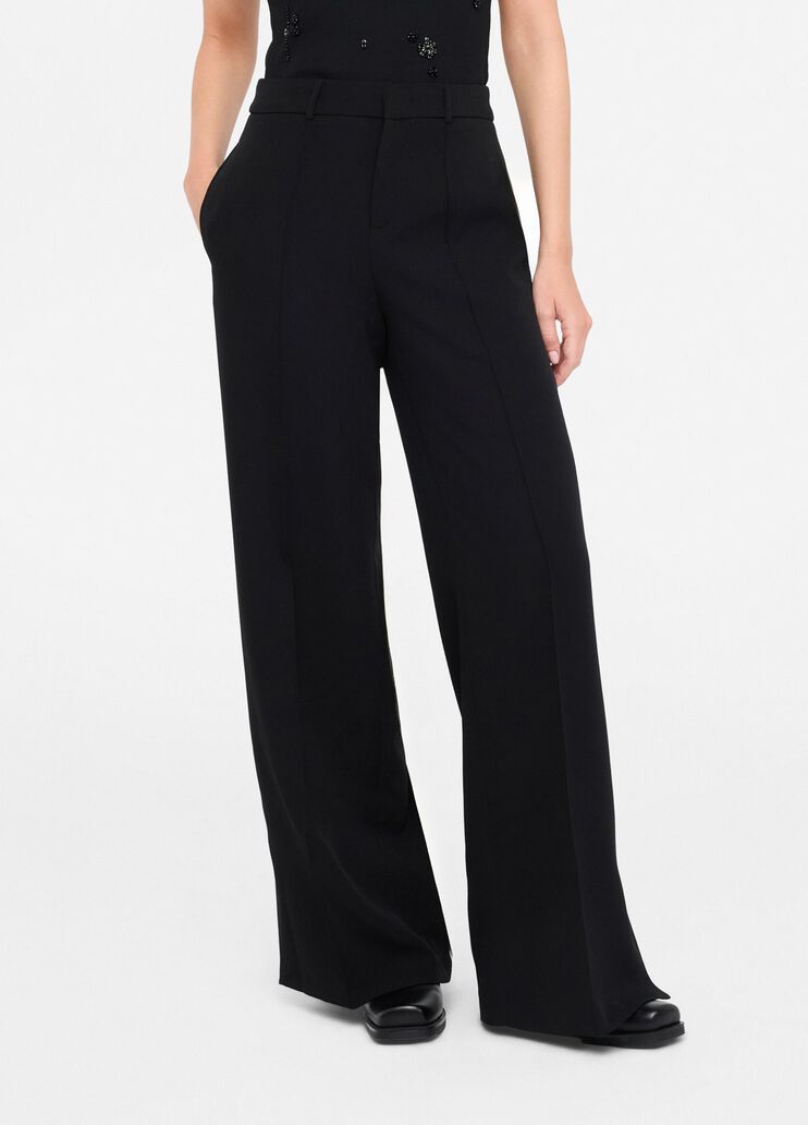 Flared trousers with slits black Liu Jo - medium Flared trousers with slits black Liu Jo - medium