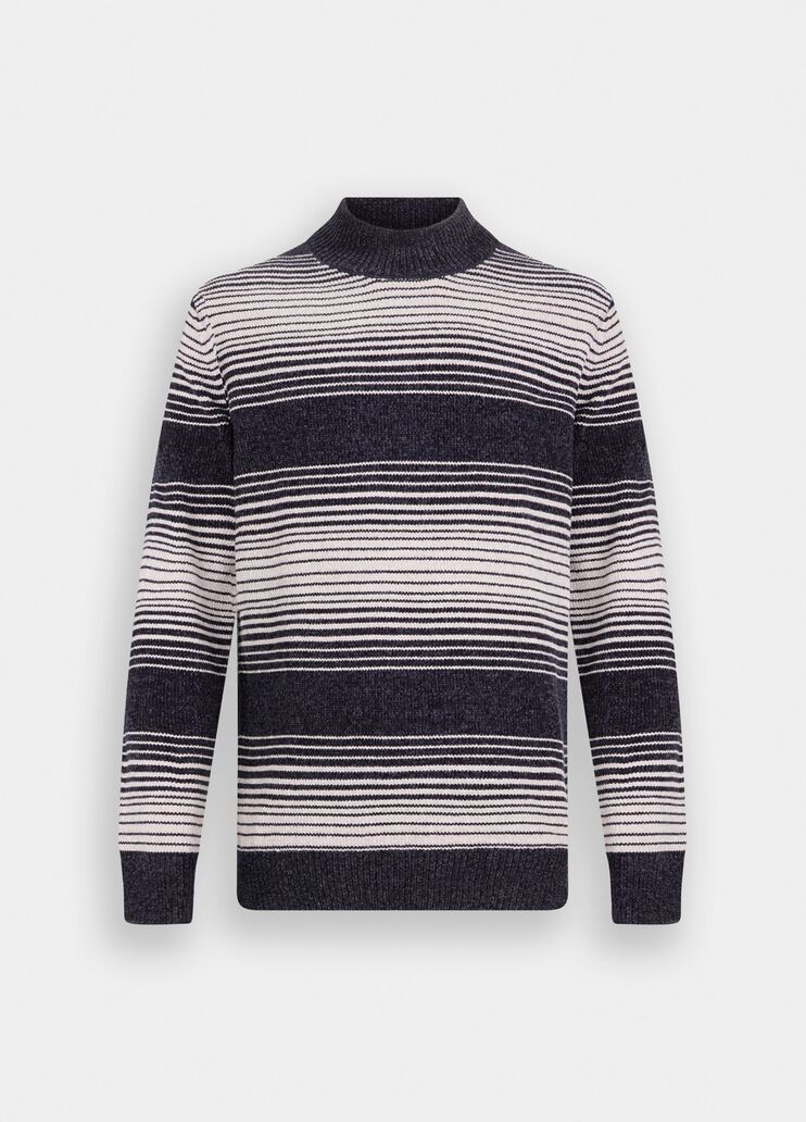 Striped chenille jumper dark denim Liu Jo - large image number 6 Striped chenille jumper dark denim Liu Jo - large image number 6