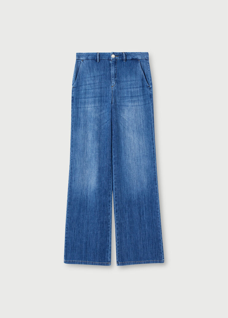 Jeans a palazzo Liu Jo Better Denim blu Liu Jo - large image number 4 Jeans a palazzo Liu Jo Better Denim blu Liu Jo - large image number 4