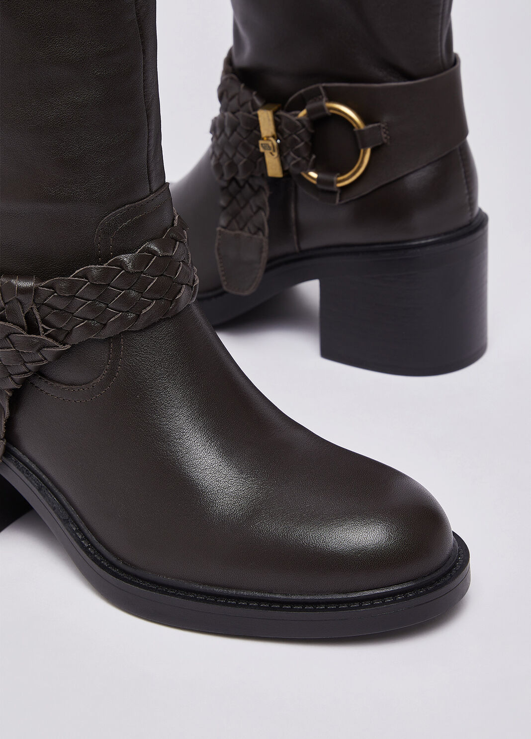 Leather Boots dark brown Liu Jo - large image number 6