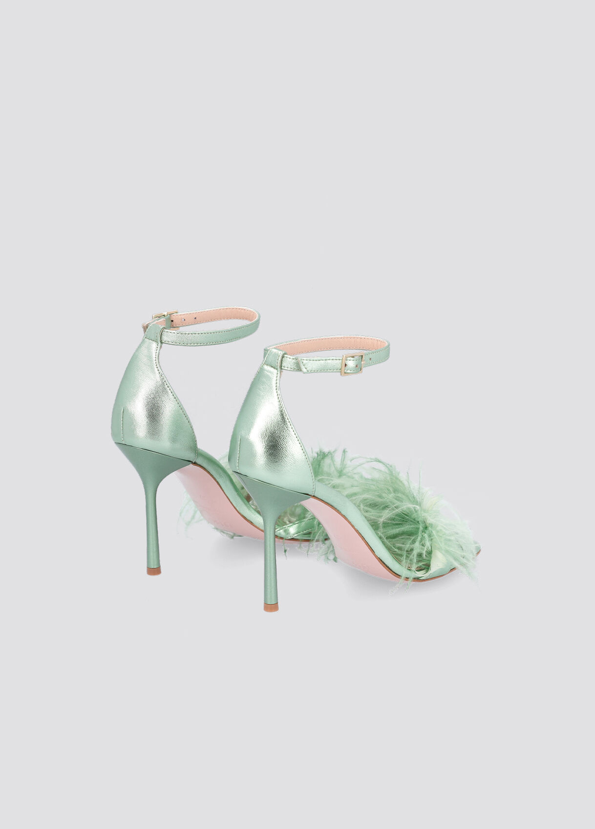 mint heeled sandals