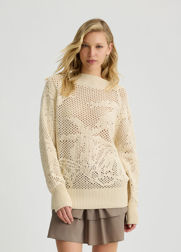 Openwork jumper vanilla colour Liu Jo - medium Openwork jumper vanilla colour Liu Jo - medium
