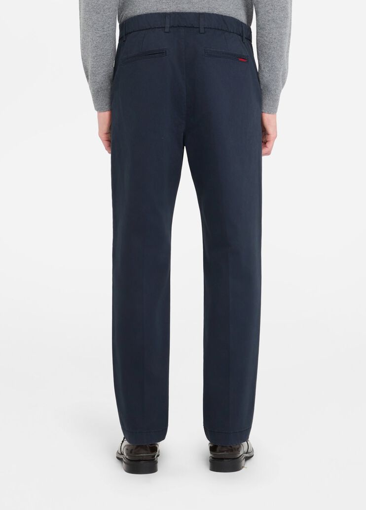 Chinohose aus Satin mit Kordelzug Dunkelblau Liu Jo - large image number 1