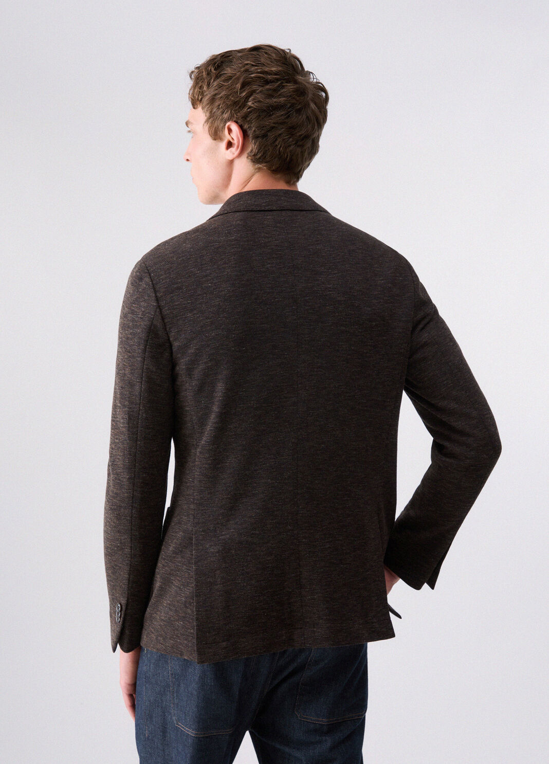 Jacket in piqu&eacute; jersey brown Liu Jo - large image number 1
