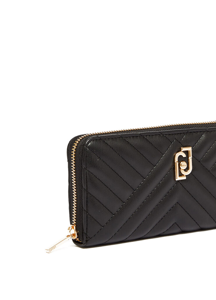 Cartera grande ecosostenible guateada negro Liu Jo - large image number 3