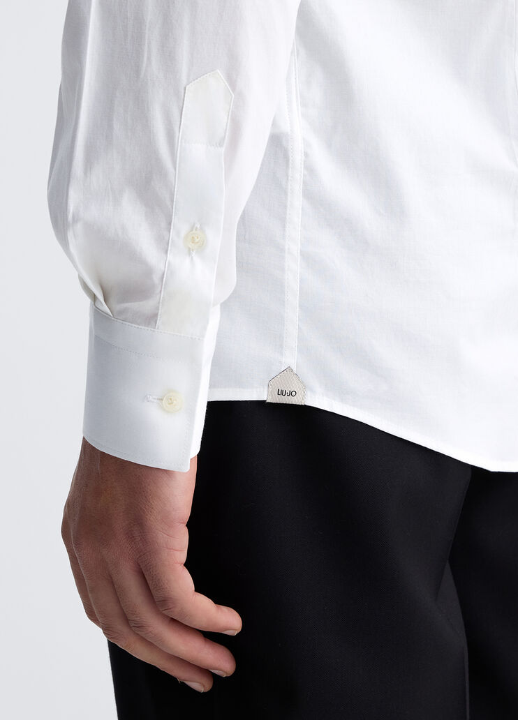 White slim-fit shirt white Liu Jo - large image number 4 White slim-fit shirt white Liu Jo - large image number 4