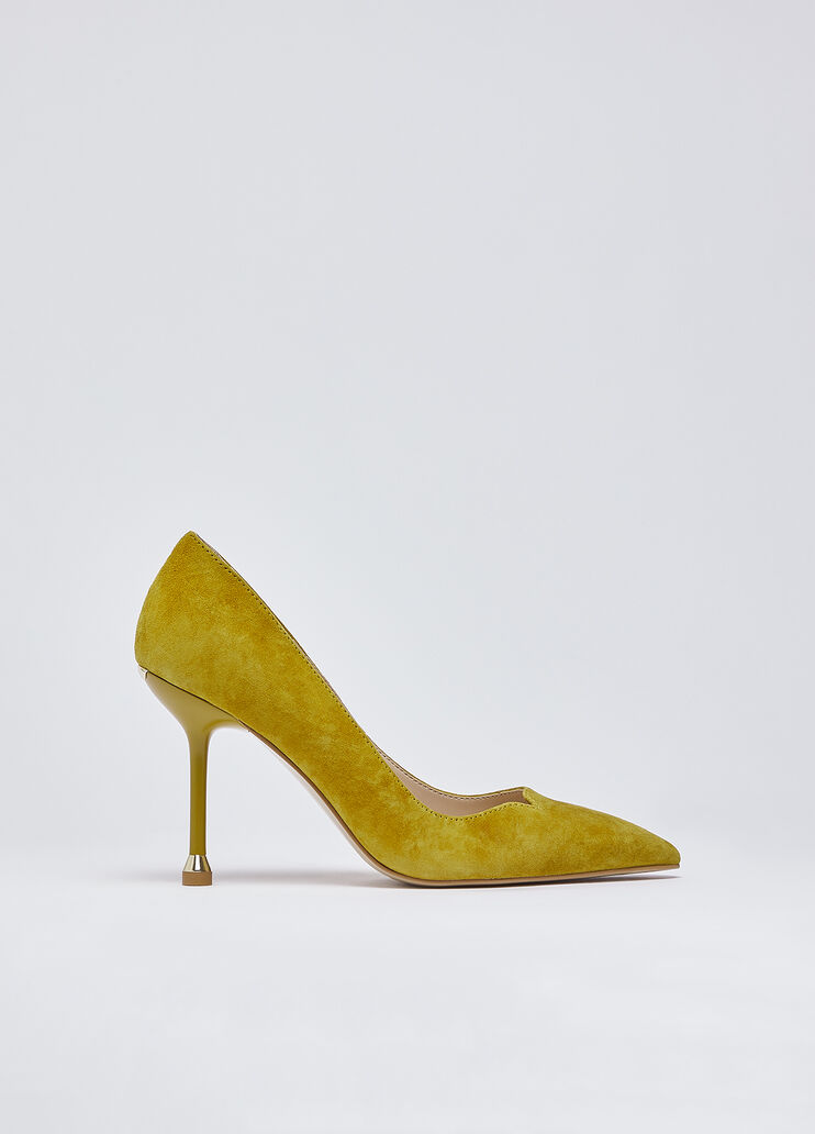 Suede court shoes mustard Liu Jo - medium