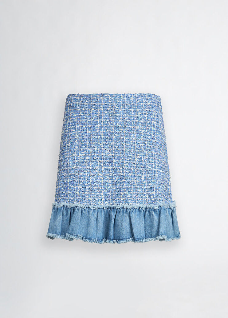 Bouclé miniskirt bright blue Liu Jo - large image number 6 Bouclé miniskirt bright blue Liu Jo - large image number 6