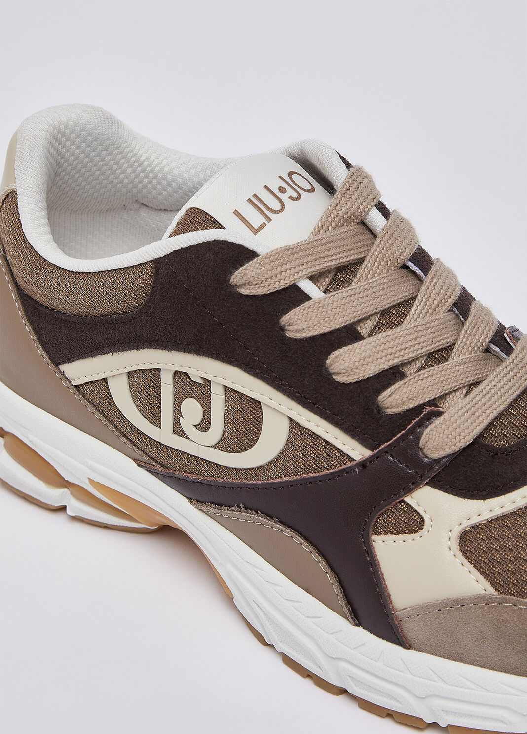 Sneakers in suede e mesh havana/moka Liu Jo - large image number 5