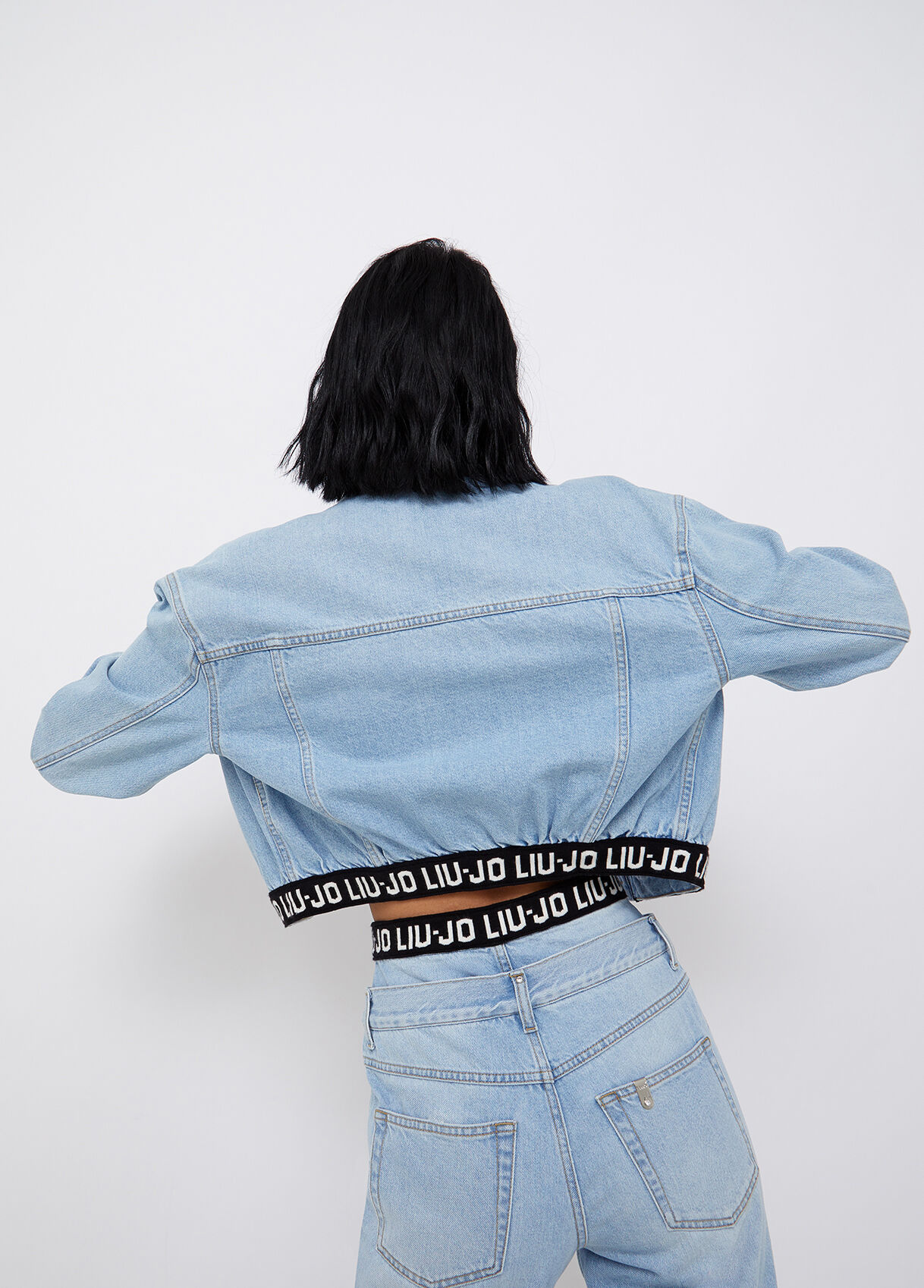 Hacked denim jacket topshop outlet
