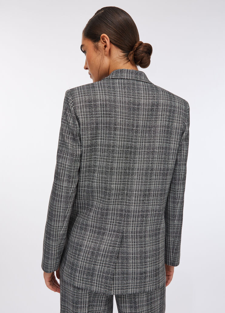 Glen plaid blazer glen plaid Liu Jo - large image number 1 Glen plaid blazer glen plaid Liu Jo - large image number 1