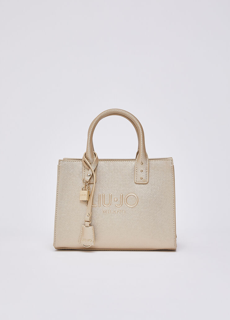 Kleine Handtasche mit Anh&auml;nger Hellgold Liu Jo - medium