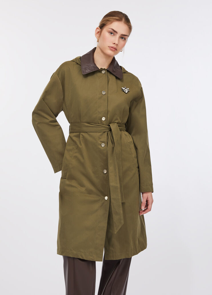 Hooded parka military green Liu Jo - large image number 0
