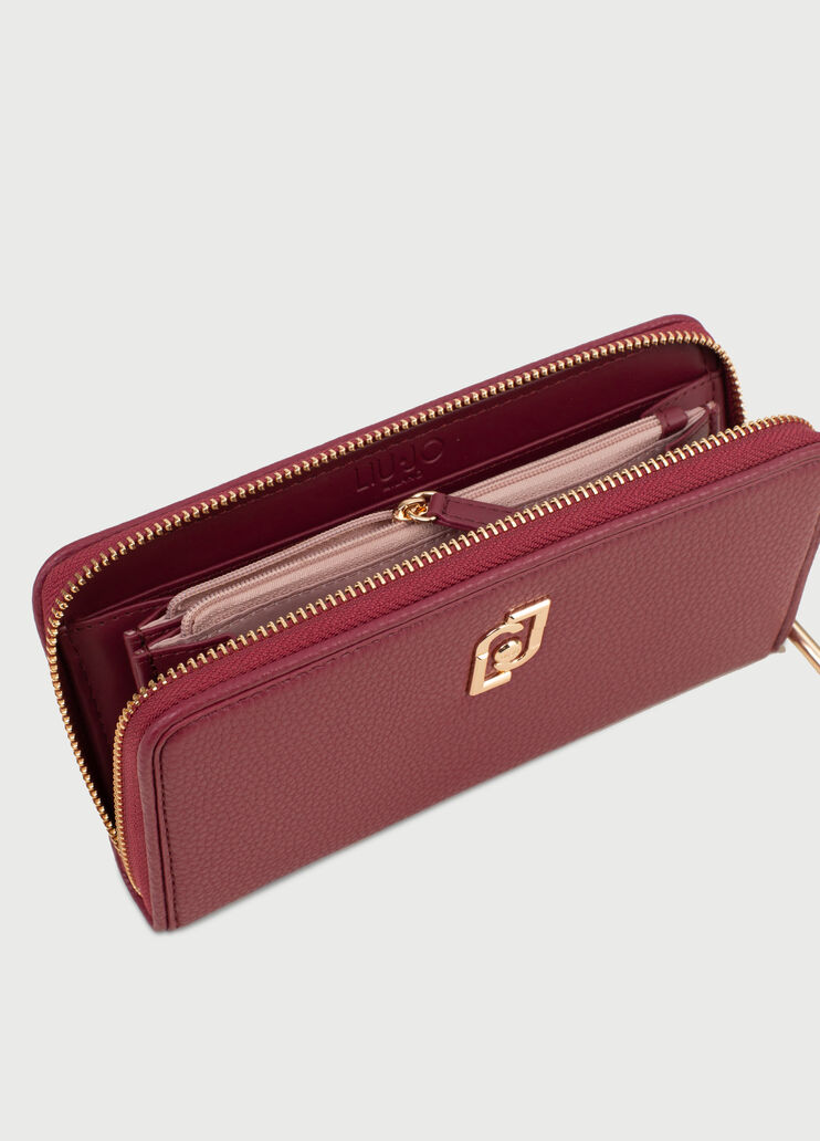 Large wallet with logo Raspberry Liu Jo - large image number 3