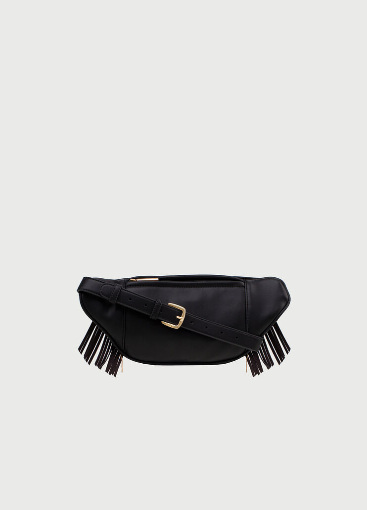Pouch bag with fringes and studs Black Liu Jo - large image number 3