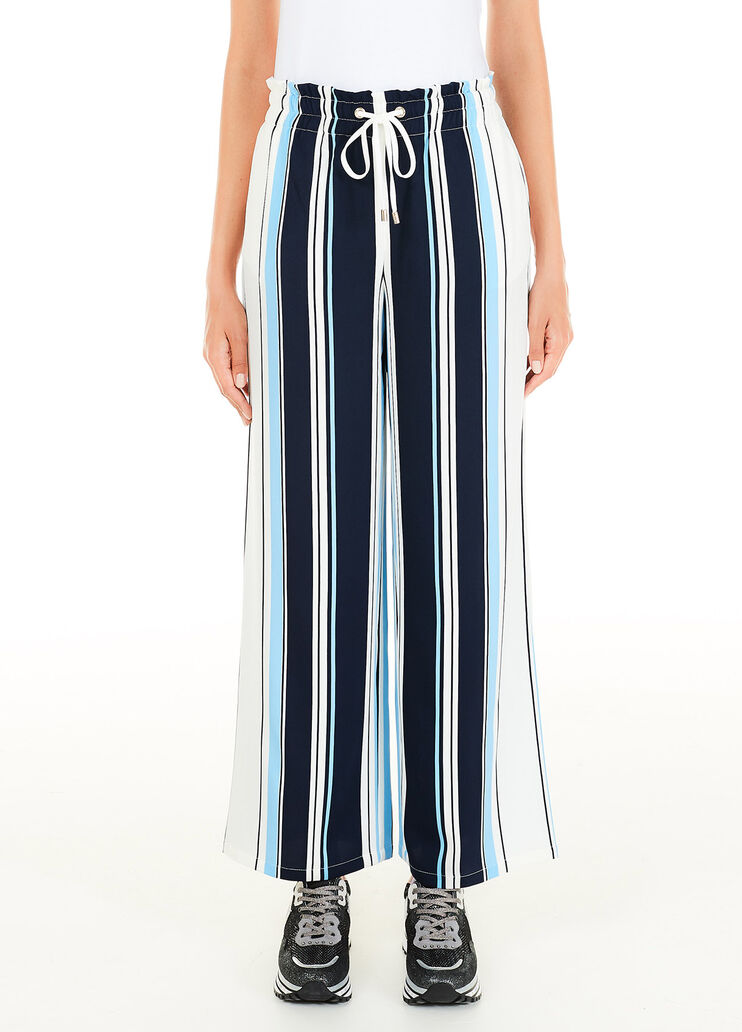 Striped trousers Stripes/blue Liu Jo - large image number 0 Striped trousers Stripes/blue Liu Jo - large image number 0
