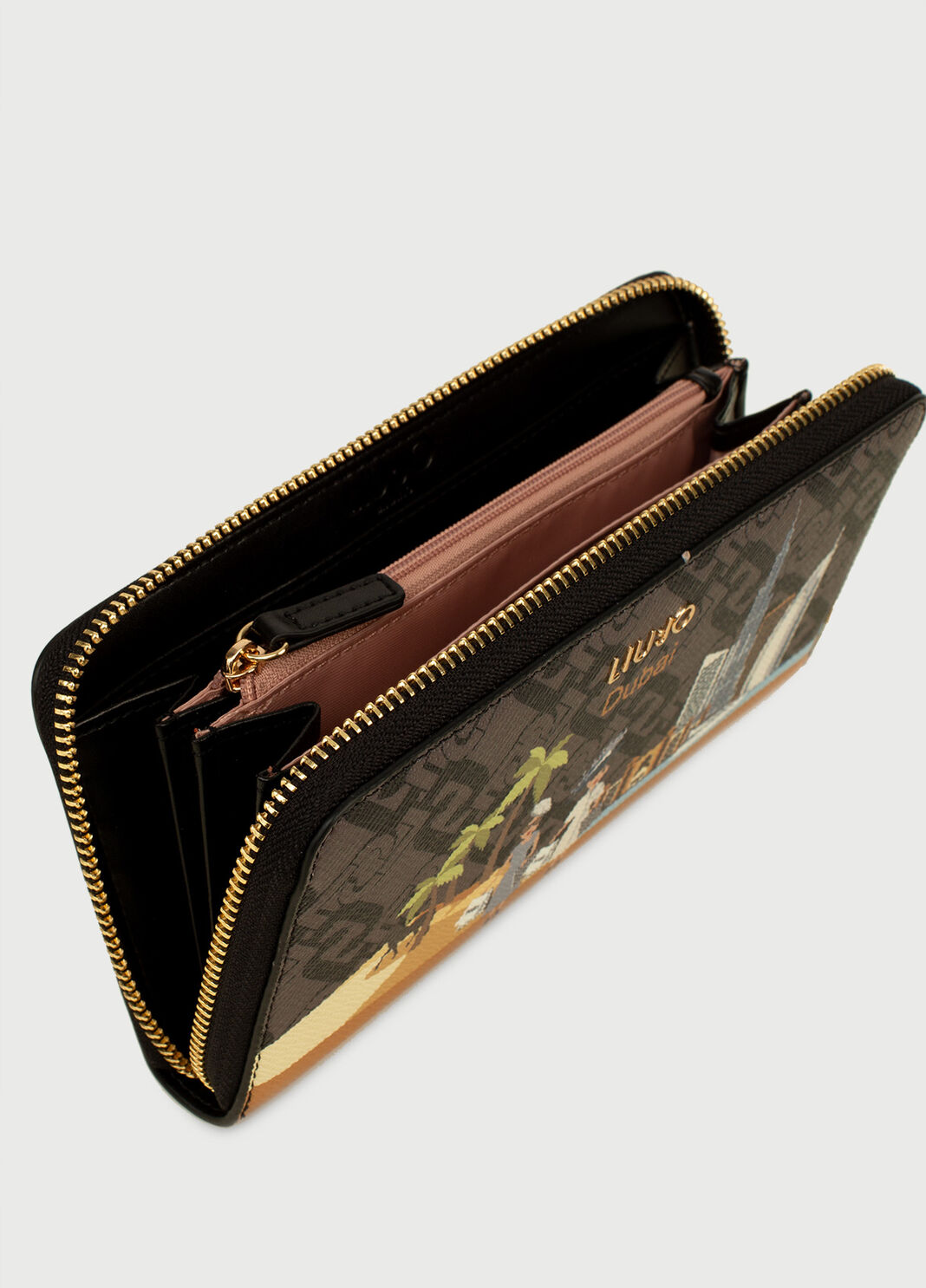 Large wallet with city Brown Liu Jo - large image number 3