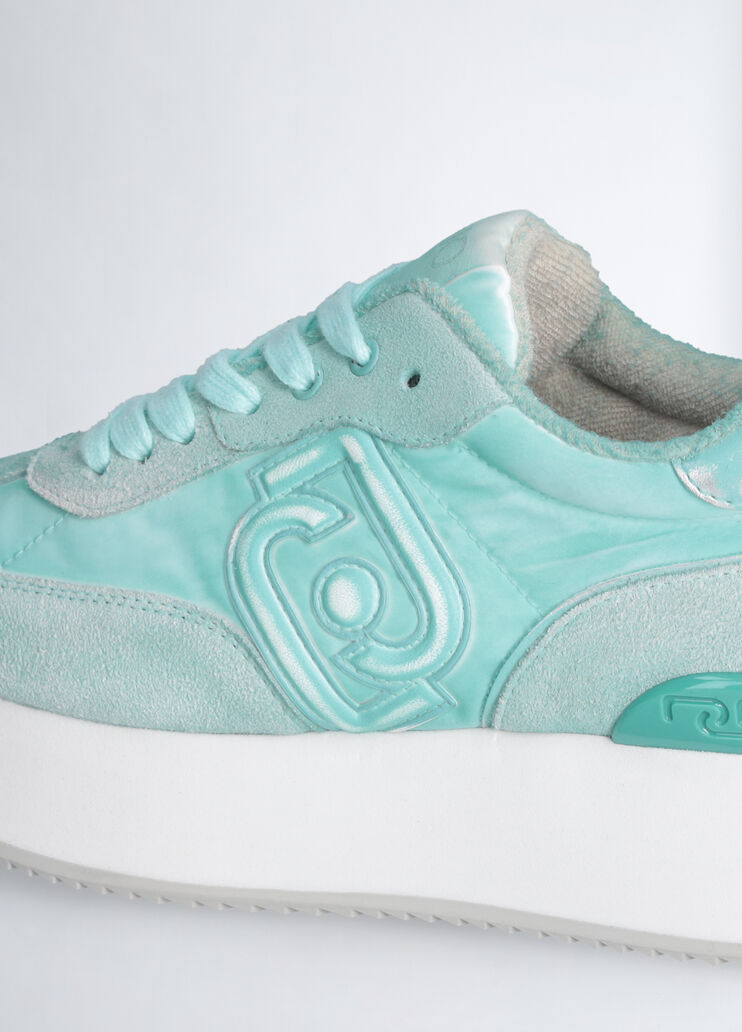 Faded platform sneakers Aqua Liu Jo - large image number 5 Faded platform sneakers Aqua Liu Jo - large image number 5