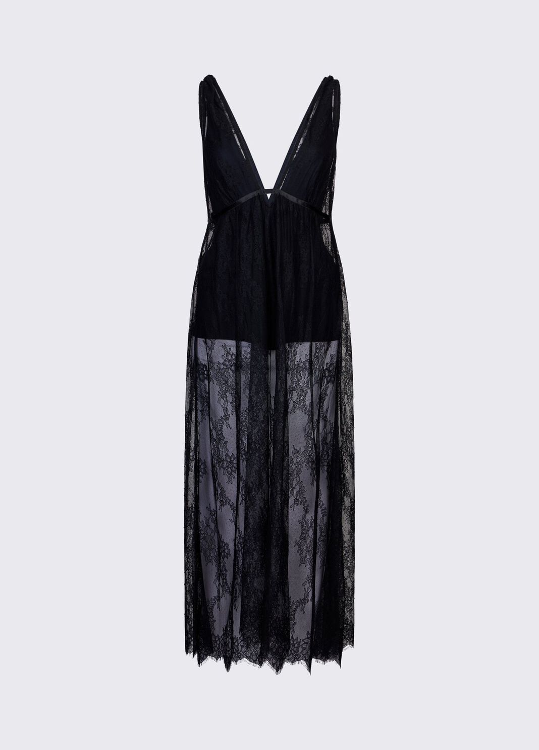 Kleid aus Chantilly-Spitze schwarz Liu Jo - large image number 5