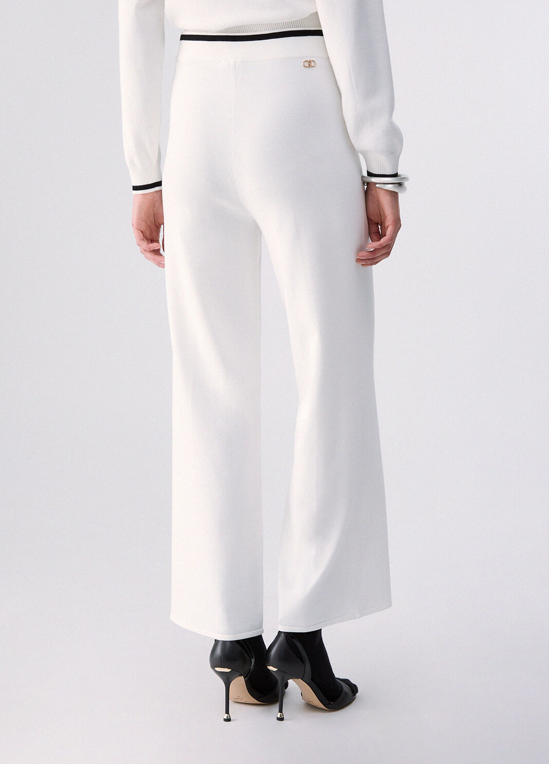 Knit Trousers white wool Liu Jo - large image number 1