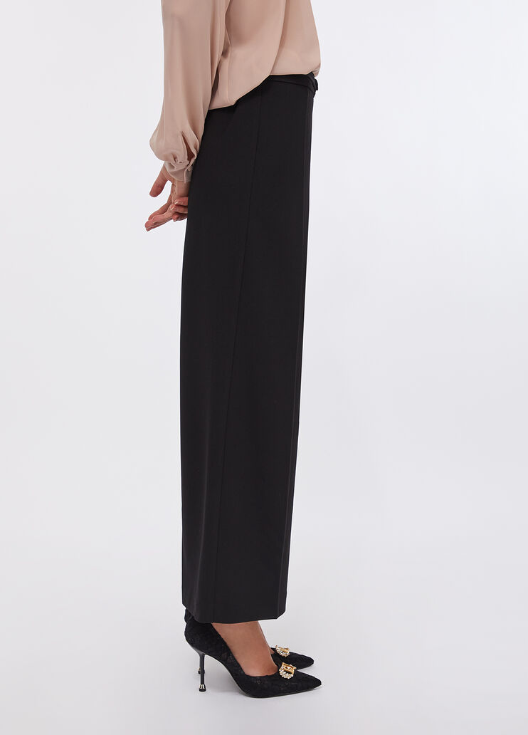 Cropped trousers with belt black Liu Jo - medium Cropped trousers with belt black Liu Jo - medium