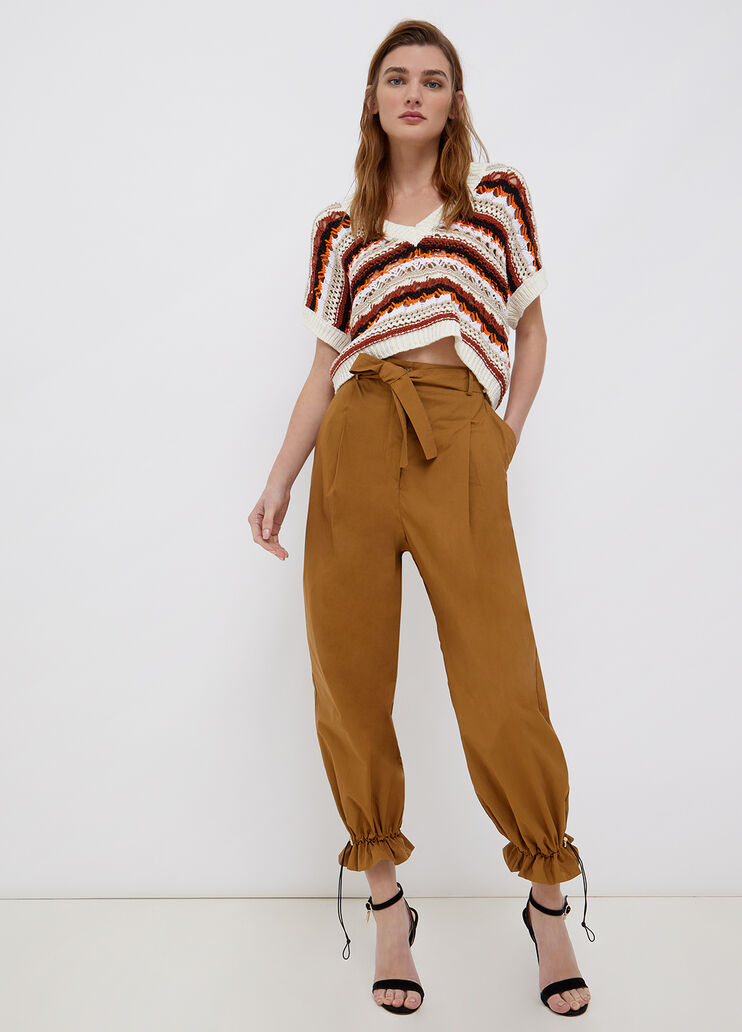 Jacquard-Weste mit Lochmuster Desert Stripes Liu Jo - large image number 3