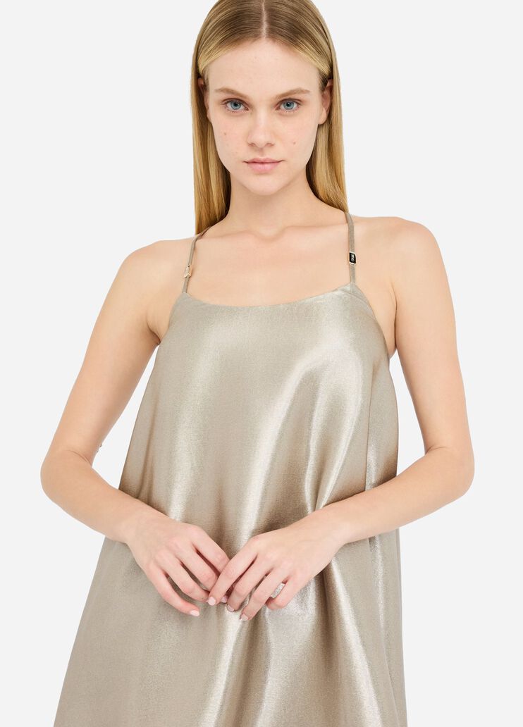 Laminated crepe dress gold Liu Jo - medium Laminated crepe dress gold Liu Jo - medium
