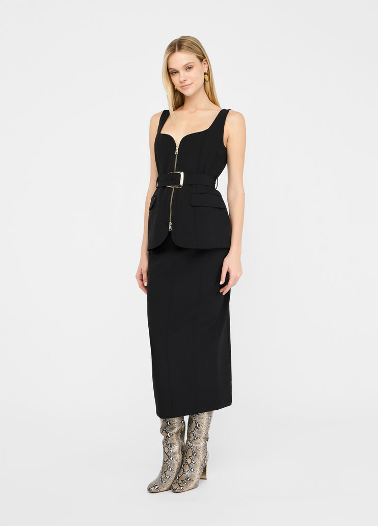 Long skirt with zip black Liu Jo - medium Long skirt with zip black Liu Jo - medium