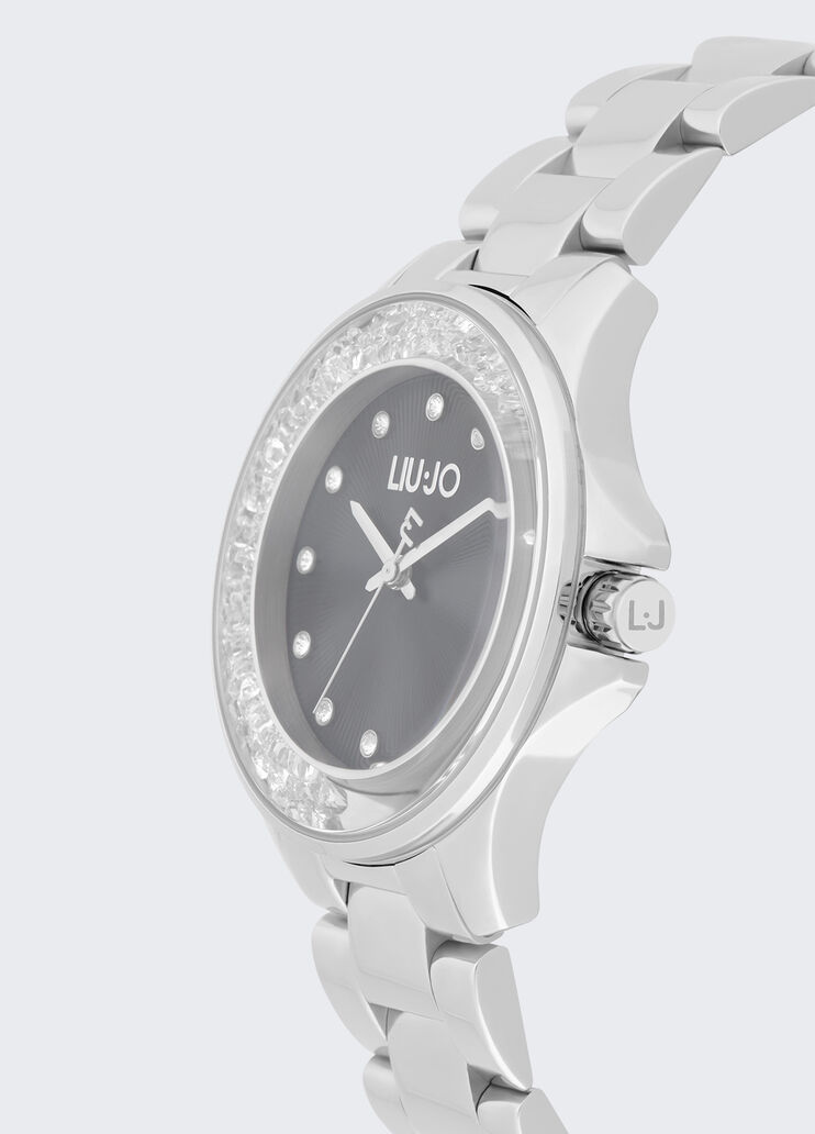 Steel watch with diamantés silver Liu Jo - large image number 3 Steel watch with diamantés silver Liu Jo - large image number 3