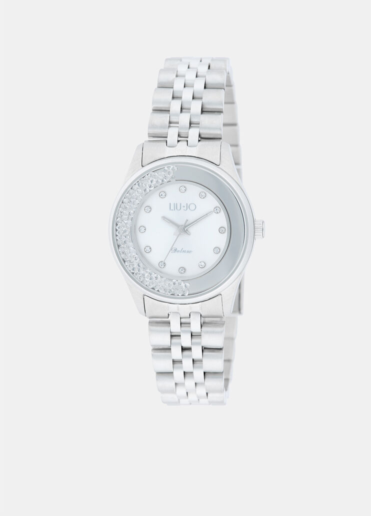 Steel watch with diamantés silver Liu Jo - medium