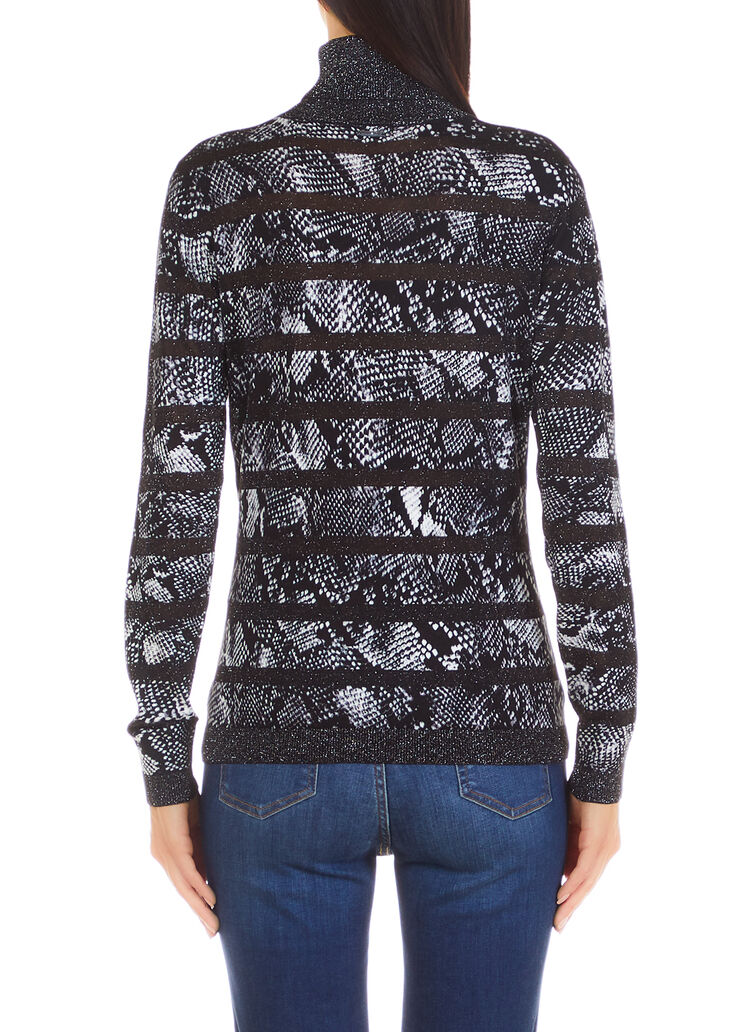 Rollkragenpullover mit Python-Print Python Liu Jo - large image number 1 Rollkragenpullover mit Python-Print Python Liu Jo - large image number 1