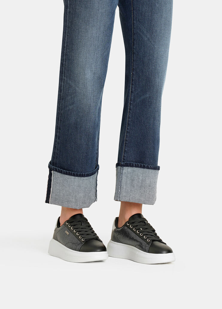 Platform sneakers with logo black Liu Jo - large image number 0 Platform sneakers with logo black Liu Jo - large image number 0