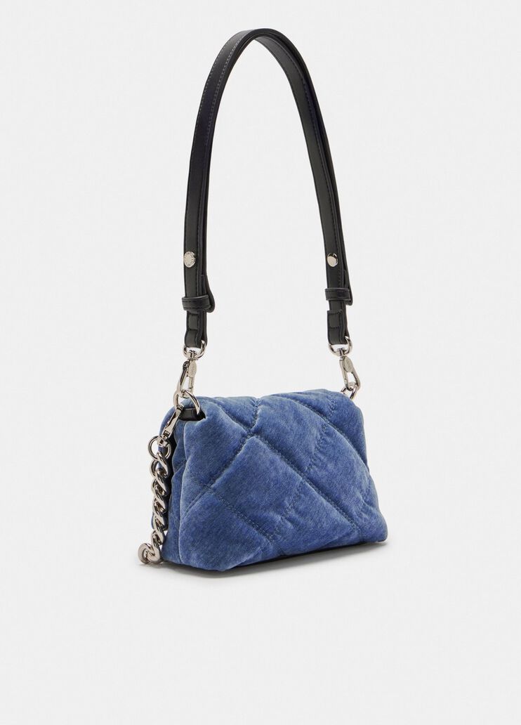Small velvet LaPuffy bag light denim Liu Jo - large image number 3 Small velvet LaPuffy bag light denim Liu Jo - large image number 3