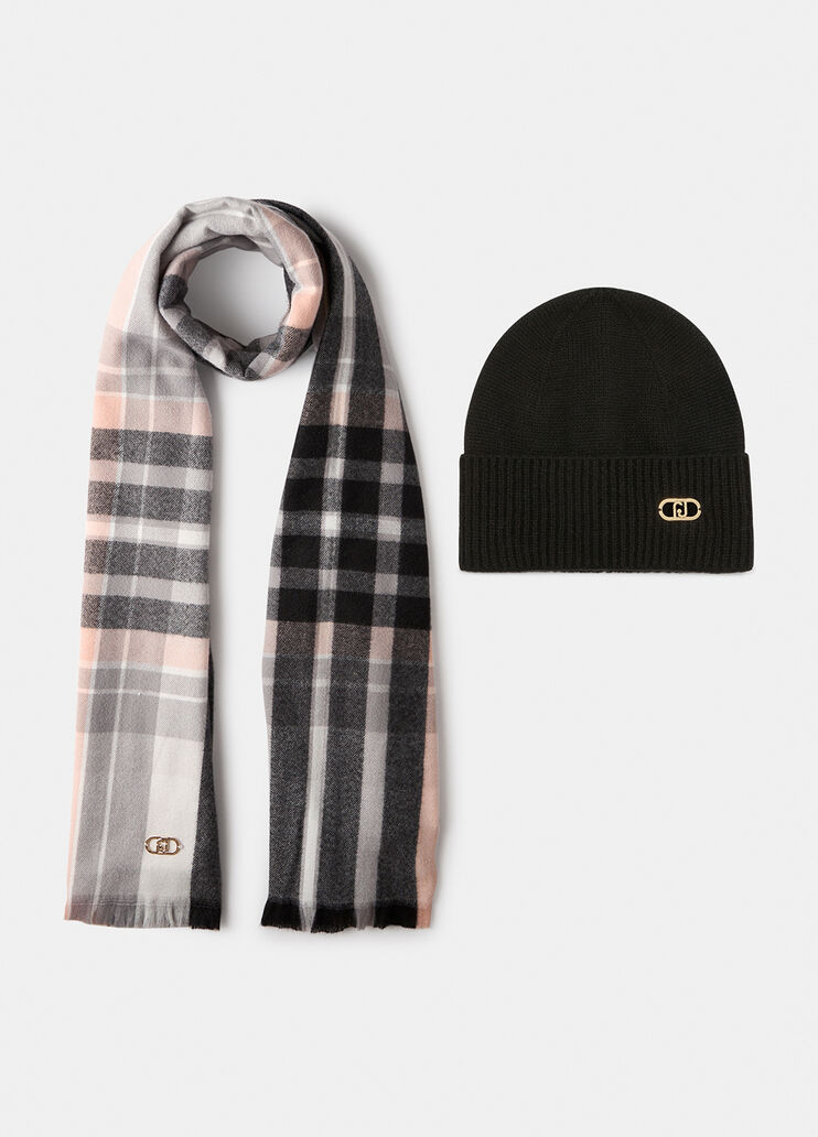 Hat and stole set black Liu Jo - medium Hat and stole set black Liu Jo - medium