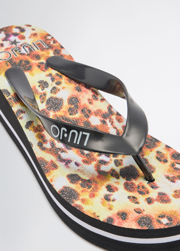 Thong sandals with animal-print animal print Liu Jo - medium Thong sandals with animal-print animal print Liu Jo - medium